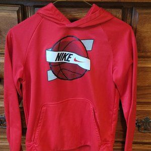 Boys red basketball Nike Hoodie